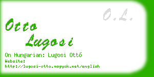 otto lugosi business card